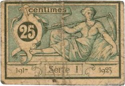 25 Centimes FRANCE regionalismo e varie Aurillac 1917 JP.016.11 q.MB