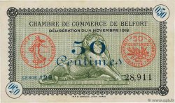 50 Centimes FRANCE regionalismo e varie Belfort 1918 JP.023.41 SPL+