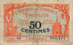 50 Centimes FRANCE régionalisme et divers Montpellier 1921 JP.085.22 B+
