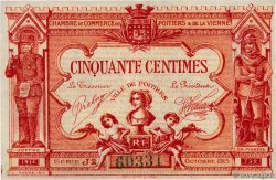 50 Centimes FRANCE Regionalismus und verschiedenen Poitiers 1917 JP.101.10 VZ+