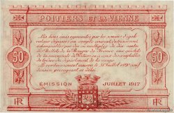 50 Centimes FRANCE Regionalismus und verschiedenen Poitiers 1917 JP.101.10 VZ+