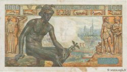 1000 Francs DÉESSE DÉMÉTER FRANCE  1943 F.40.20 TB