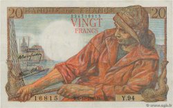 20 Francs PÊCHEUR FRANKREICH  1943 F.13.07 SS