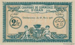 2 Francs FRANCE Regionalismus und verschiedenen Oran 1921 JP.141.29 fST