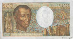 200 Francs MONTESQUIEU FRANCIA  1986 F.70.06 MBC