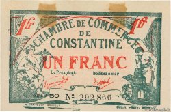 1 Franc FRANCE regionalism and various Constantine 1921 JP.140.31 XF+