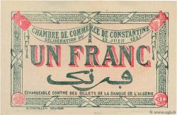 1 Franc FRANCE regionalismo e varie Constantine 1921 JP.140.31 SPL+