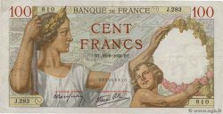 100 Francs SULLY FRANCE  1939 F.26.03 TB+