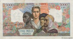 5000 Francs EMPIRE FRANÇAIS FRANCIA  1945 F.47.09 BC