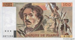 100 Francs DELACROIX modifié FRANKREICH  1989 F.69.13b fST