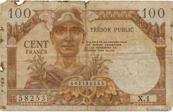 100 Francs TRÉSOR PUBLIC FRANKREICH  1955 VF.34.01 SGE