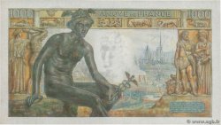 1000 Francs DÉESSE DÉMÉTER FRANCE  1943 F.40.23 UNC-