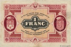 1 Franc FRANCE regionalism and various Gray et Vesoul 1920 JP.062.17 F