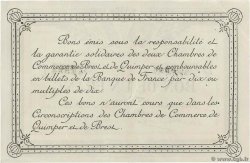 1 Franc FRANCE Regionalismus und verschiedenen Quimper et Brest 1918 JP.104.11 VZ+