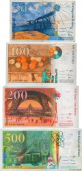 Lot de  billets BdF : Dernière Gamme FRANCIA  1994 F.73-74-75-76 MB