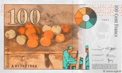 100 Francs CÉZANNE FRANCE  1997 F.74.01 SPL