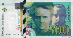 500 Francs PIERRE ET MARIE CURIE FRANCE  1998 F.76.04 XF