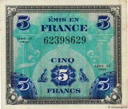 5 Francs DRAPEAU FRANKREICH  1944 VF.17.01 VZ