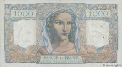 1000 Francs MINERVE ET HERCULE FRANKREICH  1946 F.41.17 fVZ