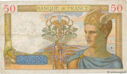 50 Francs CÉRÈS modifié FRANCE  1937 F.18.01 B+