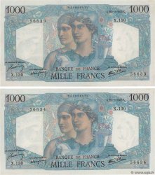 1000 Francs MINERVE ET HERCULE Consécutifs FRANKREICH  1945 F.41.08 fST