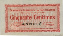 1 Franc Annulé FRANCE regionalismo y varios Carcassonne 1917 JP.038.14 SC+