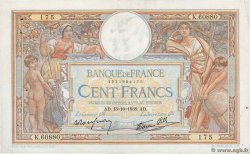 100 Francs LUC OLIVIER MERSON type modifié FRANCE  1938 F.25.31 TTB