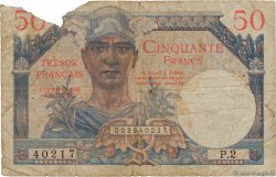 50 Francs TRÉSOR FRANÇAIS FRANCE  1947 VF.31.02 pr.B