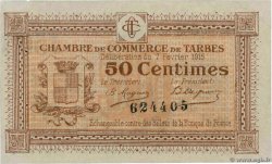 50 Centimes FRANCE regionalismo e varie Tarbes 1915 JP.120.01 SPL