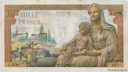 1000 Francs DÉESSE DÉMÉTER FRANCE  1943 F.40.18 AU
