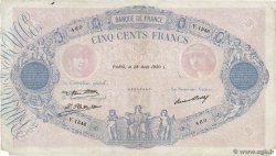 500 Francs BLEU ET ROSE FRANCIA  1930 F.30.33 BC