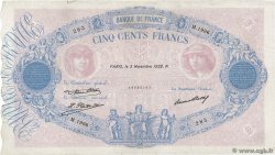 500 Francs BLEU ET ROSE FRANCIA  1932 F.30.35 BC+
