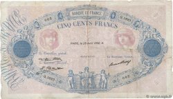 500 Francs BLEU ET ROSE FRANCIA  1932 F.30.35