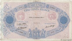 500 Francs BLEU ET ROSE FRANCE  1932 F.30.35 TB