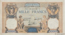 1000 Francs CÉRÈS ET MERCURE type modifié FRANCE  1939 F.38.33 TTB