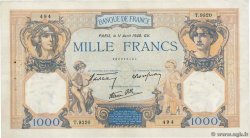 1000 Francs CÉRÈS ET MERCURE type modifié FRANCIA  1940 F.38.45 MBC