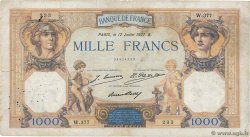 1000 Francs CÉRÈS ET MERCURE FRANCIA  1927 F.37.01