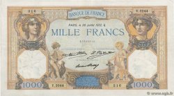 1000 Francs CÉRÈS ET MERCURE FRANCIA  1932 F.37.07 BB