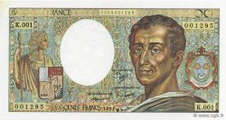 200 Francs Montesquieu Fauté FRANCIA  1981 F.70.01 q.FDC