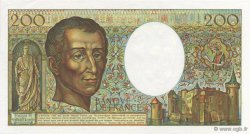 200 Francs Montesquieu FRANKREICH  1981 F.70.01 ST