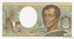 200 Francs Montesquieu Fauté FRANKREICH  1981 F.70.01 fST+