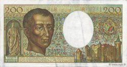 200 Francs Montesquieu Fauté FRANCE  1981 F.70.01 AU+