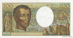200 Francs Montesquieu Fauté FRANCE  1981 F.70.01 XF+