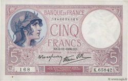 5 Francs FEMME CASQUÉE modifié FRANCIA  1939 F.04.14 EBC+