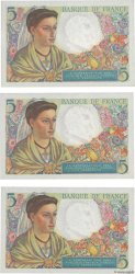 5 Francs BERGER Consécutifs FRANKREICH  1945 F.05.06 fST+