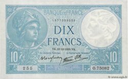 10 Francs MINERVE modifié FRANCIA  1939 F.07.12 q.SPL