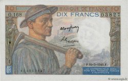10 Francs MINEUR FRANKREICH  1949 F.08.20 VZ+