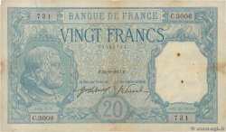 20 Francs BAYARD FRANCE  1917 F.11.02 TB