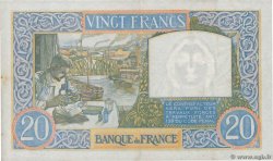 20 Francs TRAVAIL ET SCIENCE FRANCIA  1940 F.12.02 MBC+
