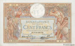 100 Francs LUC OLIVIER MERSON type modifié FRANKREICH  1938 F.25.30 fVZ